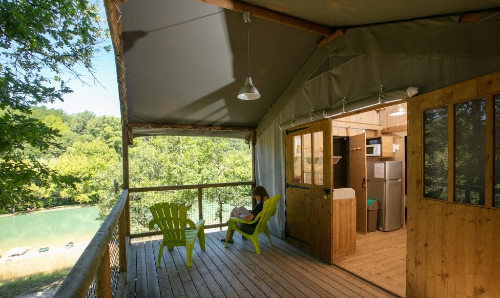 Les cabanes Lodge du Moulin de Surier Périgord Dordogne