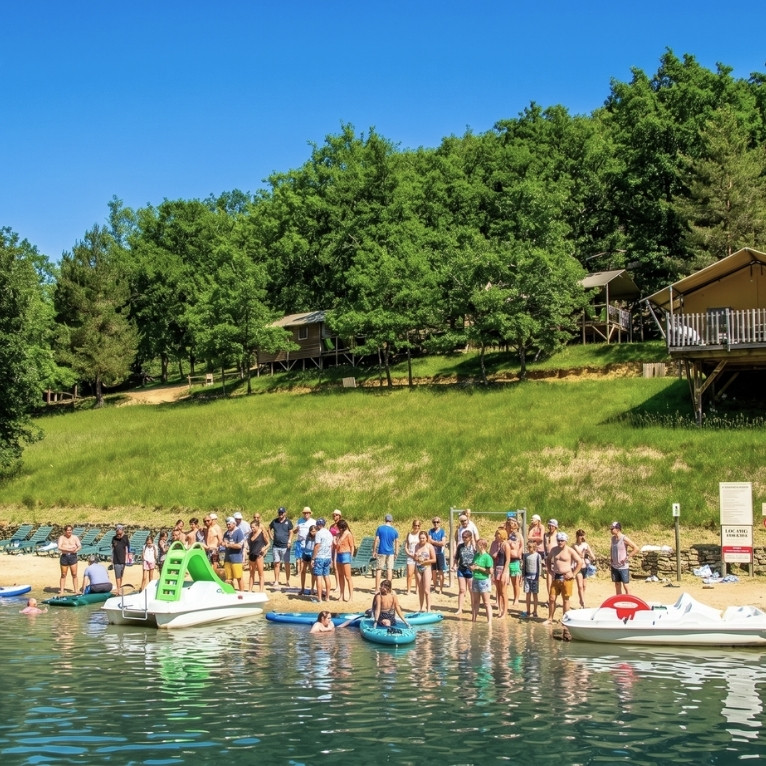 camping dordogne en bord de lac