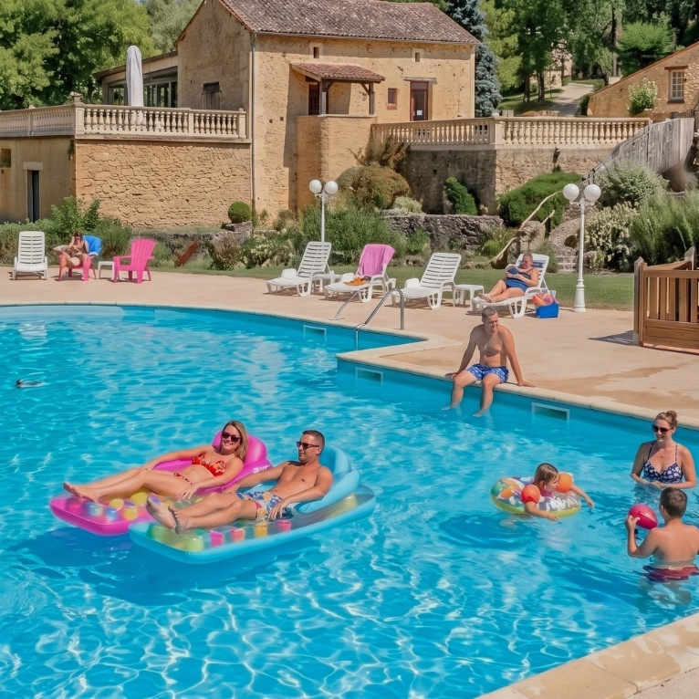 camping famille avec piscine en dordogne