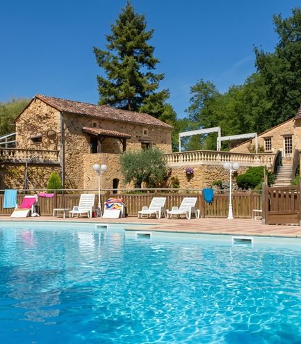 piscine en dordogne camping le moulin de surier