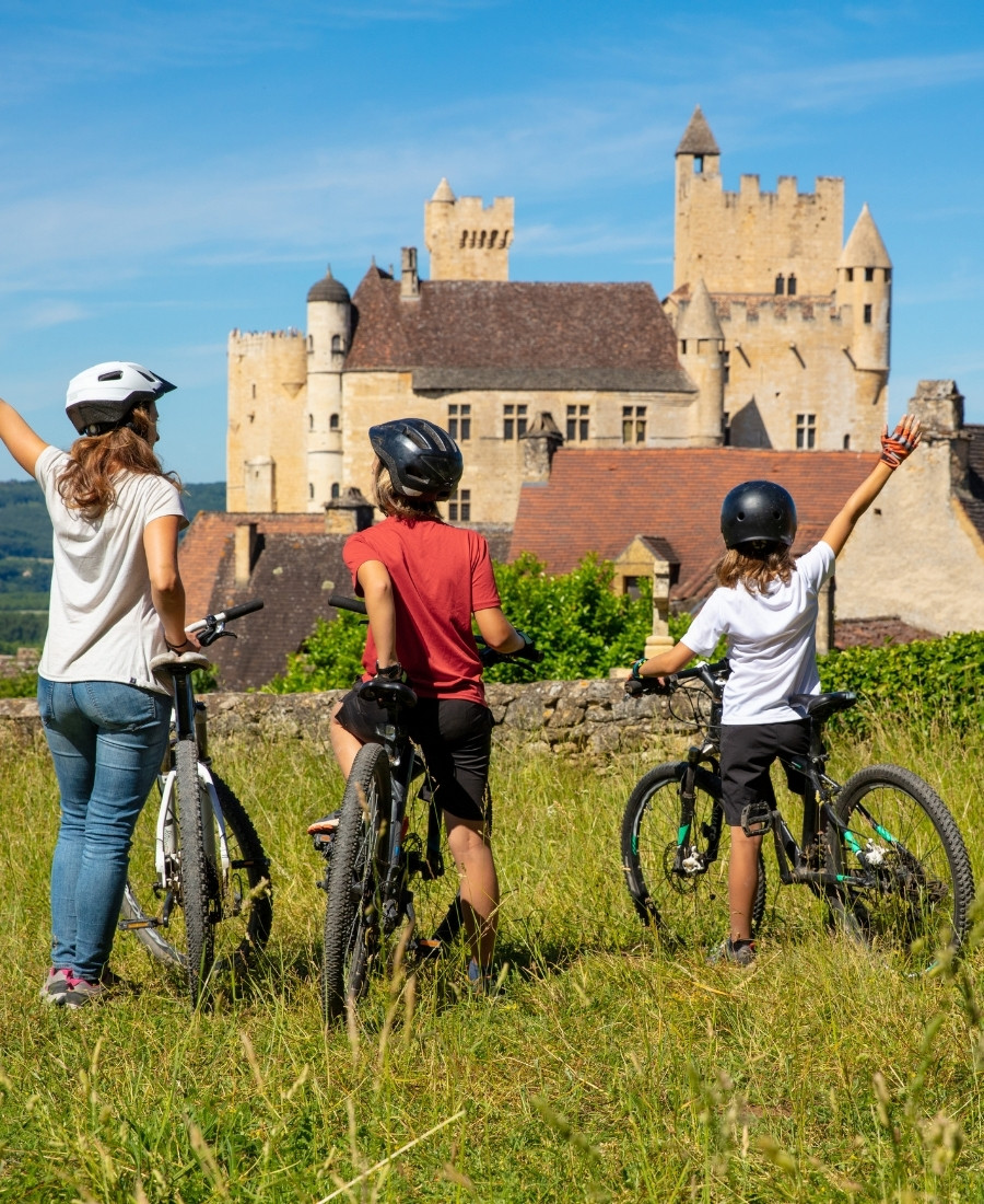 vélo famille dordogne